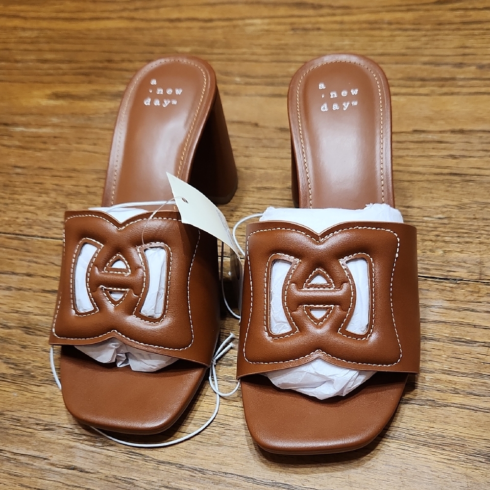 NEW a new day Slide Heel Sandals Size 6